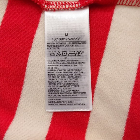 NWOT: GAP Terry Cloth Towel Red & White Stripe Dress - Picture 10 of 10